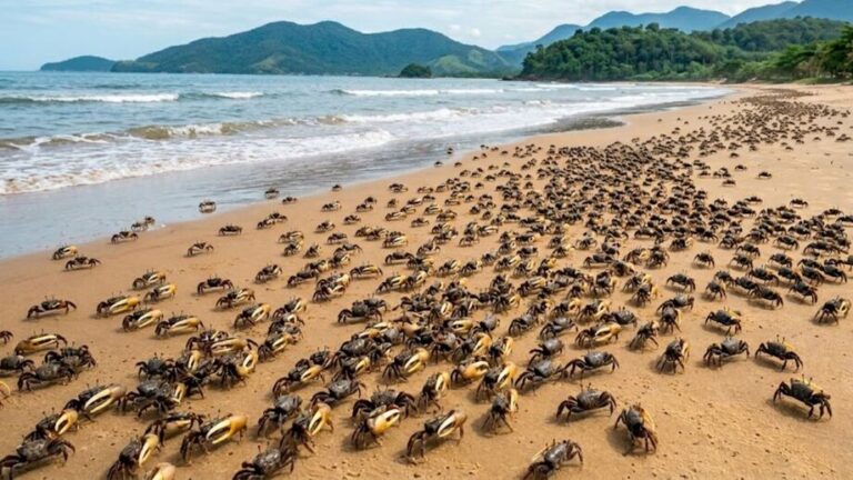 fenomeno-inusitado-faz-caranguejos-tomarem-conta-de-praia-famosa-no